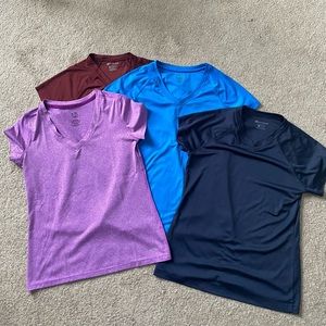 5 Champion Workout Shirts - women small